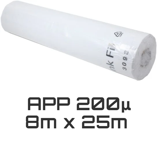 Folia termokurczliwa APP 200 mikronów - 8m x 25m
