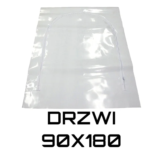 Drzwi z folii z zamkiem błyskawicznym 90x180